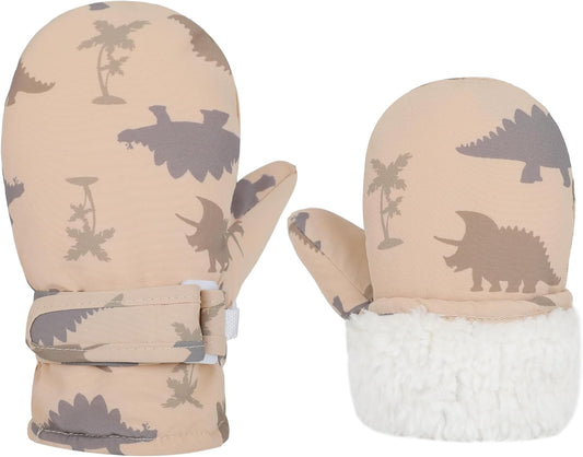 Toddler Gloves Kids Mittens Winter Warm Lined Fleece Gloves Waterproof Snow Baby Mitten for Boys Girls