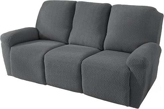NORTHERN BROTHERS Recliner Sofa Covers 3 Seater, Reclining Sofa Cover 3 Seater, Couch Covers for Reclining Sofa, Couch Cover for Recliner Sofa 3 Seat, Recliner Sofa Covers, Dark Gray
