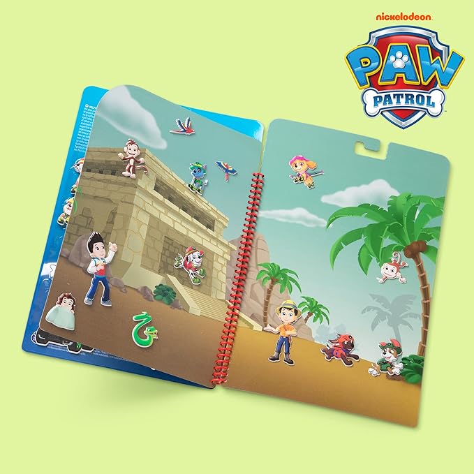Melissa & Doug PAW Patrol Restickable Puffy Stickers 3-Pack – Adventure Bay, Jake’s Mountain, Jungle - PAW Patrol-Themed Resuable Sticker Activity Sets For Kids