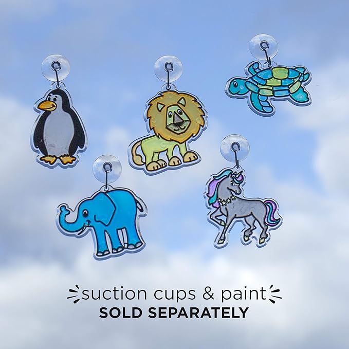 Yes Made by Me Animal Suncatcher Refill Pack 12 pk by Horizon Group USA, Multicolor, one Size