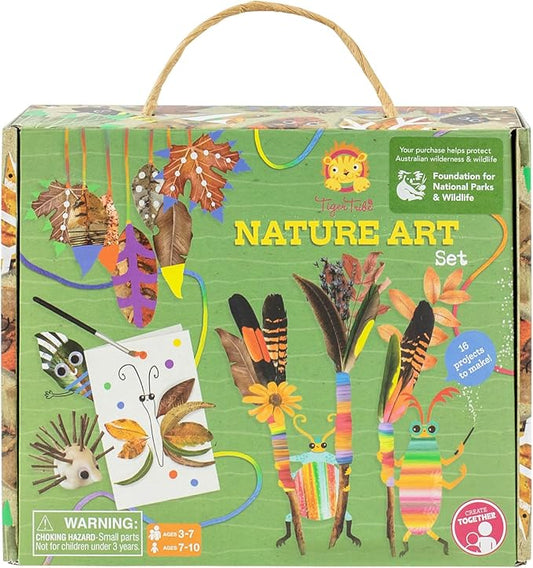 Tiger Tribe: Nature Art Set - Turn Natural Found Treasures Into Art Projects, Kids Ages 3+ with Parent, Ages 7+ Independent Craft Time, Activity Set