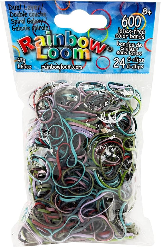 Rainbow Loom Dual Layer-Spiral Galaxy