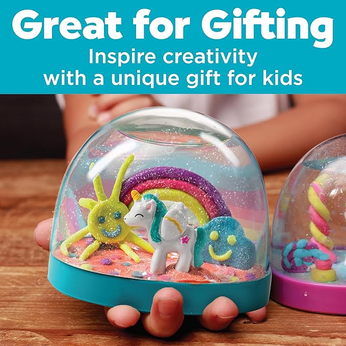 Creativity for Kids Make Your Own Water Globes: Magical Unicorns - Create 2 Snow Globe Unicorn Toys, Arts and Crafts and Girls Toys Ages 6-8+, Unicorn Gifts for Girls