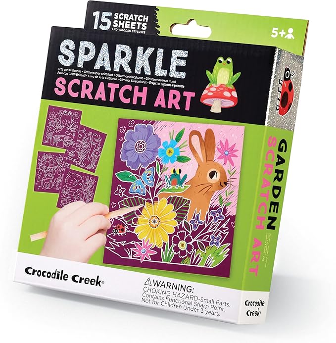 Sparkle Scratch Art/Garden
