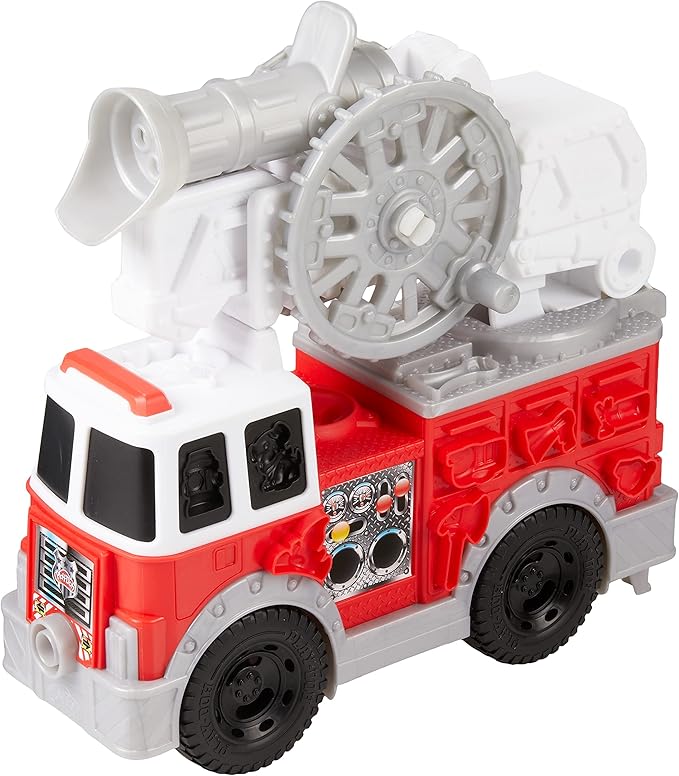 Play-Doh Wheels Fire Truck Toy Vehicle Set, 5 Cans, Preschool Toys for 3 Year Old Boys & Girls & Up, Imagination Toys