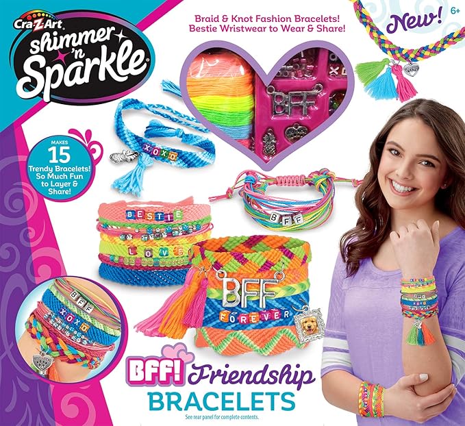 Cra-Z-Art Shimmer 'N Sparkle Best Friends DIY Bracelet Kit