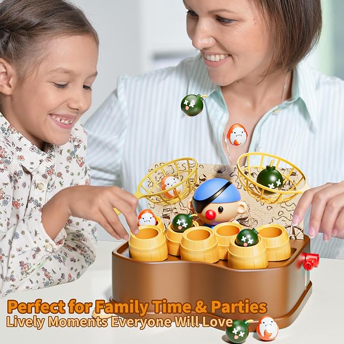 Pirate Bounce and Catch Games for Kids 3-5, Toddler Games for Kids 4-6, Birthday for 5-7 Boys and Girls, Family Toddler Board Games