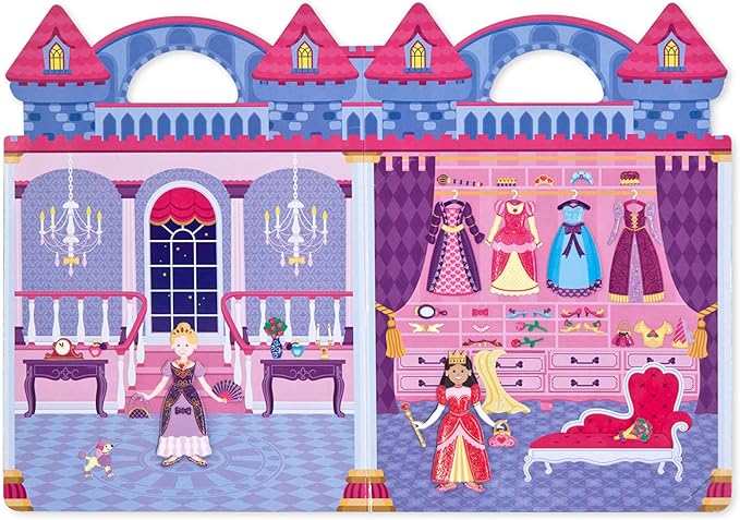 Melissa & Doug Puffy Sticker Set: Princess - 67 Reusable Stickers