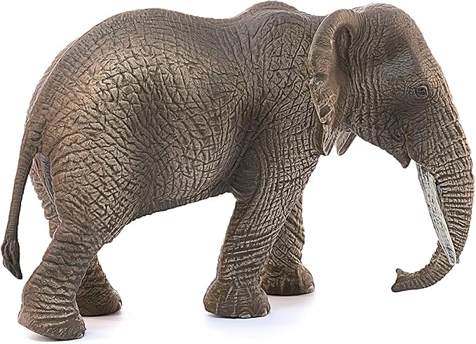 Schleich Wild Life, Animal Figurine, Animal Toys for Boys and Girls 3-8 years old, Female Elephant, Ages 3+, Multicolor, 3.6 inch