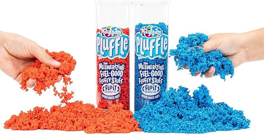 Educational Insights Playfoam Pluffle for Sensory Bins 2-Pack Red & Blue, Ages 3+