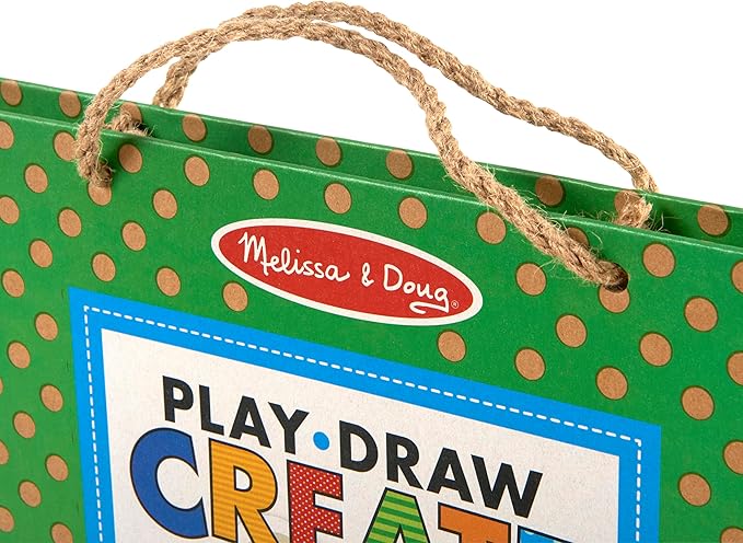 Melissa & Doug Natural Play: Play, Draw, Create Reusable Drawing & Magnet Kit – Farm (38 Magnets, 5 Dry-Erase Markers)
