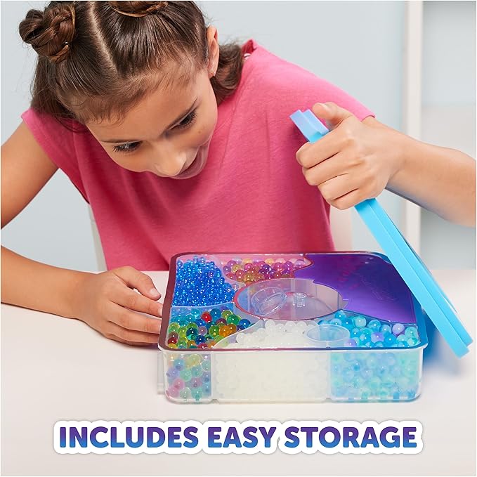 Orbeez Mixin’ Slime Set with 2500+ Orbeez (Micro, Shimmer, Marble & Glow in The Dark), 5 Tools, Storage, One & Only, Sensory Toys for Kids Ages 5+