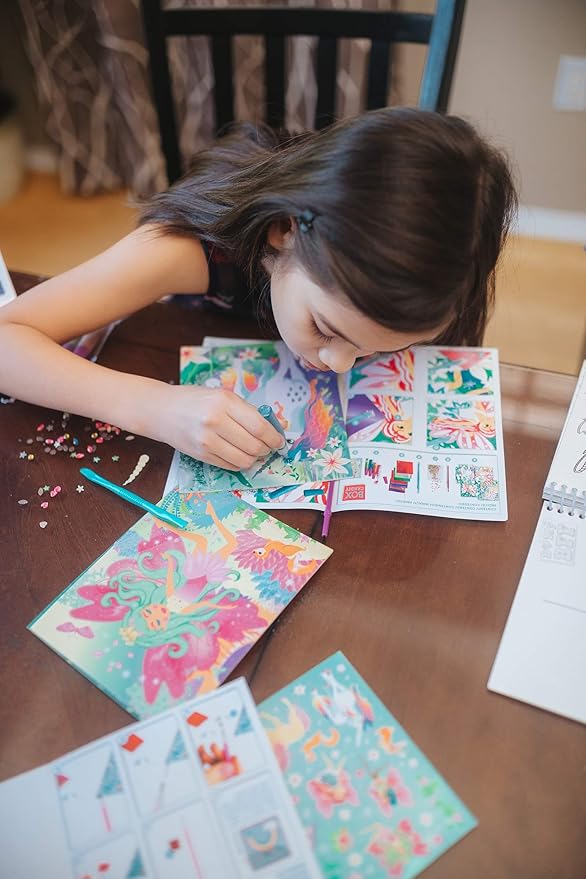 Totally Magical Forest Fairies and Unicorns Scratch Art Kit to Make, Display and Share