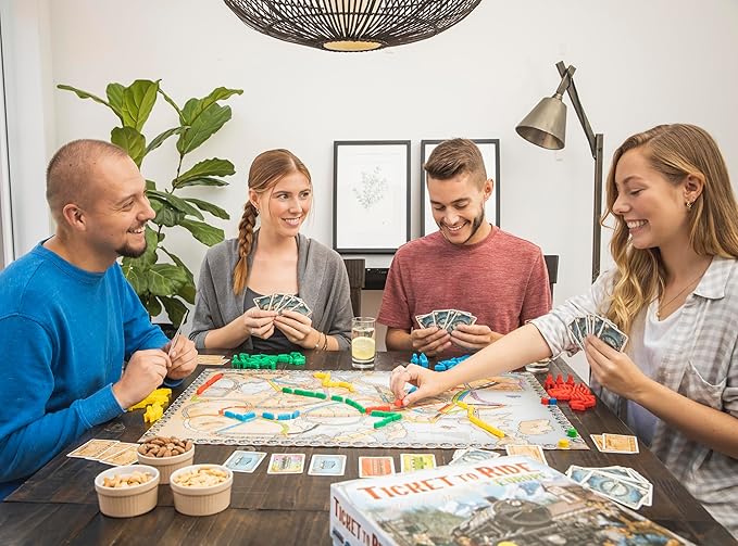 Ticket to Ride Europe Board Game - Embark on a Railway Adventure Across the Continent! Fun Family Strategy Game for Kids & Adults, Ages 8+, 2-5 Players, 30-60 Min Playtime, Made by Days of Wonder