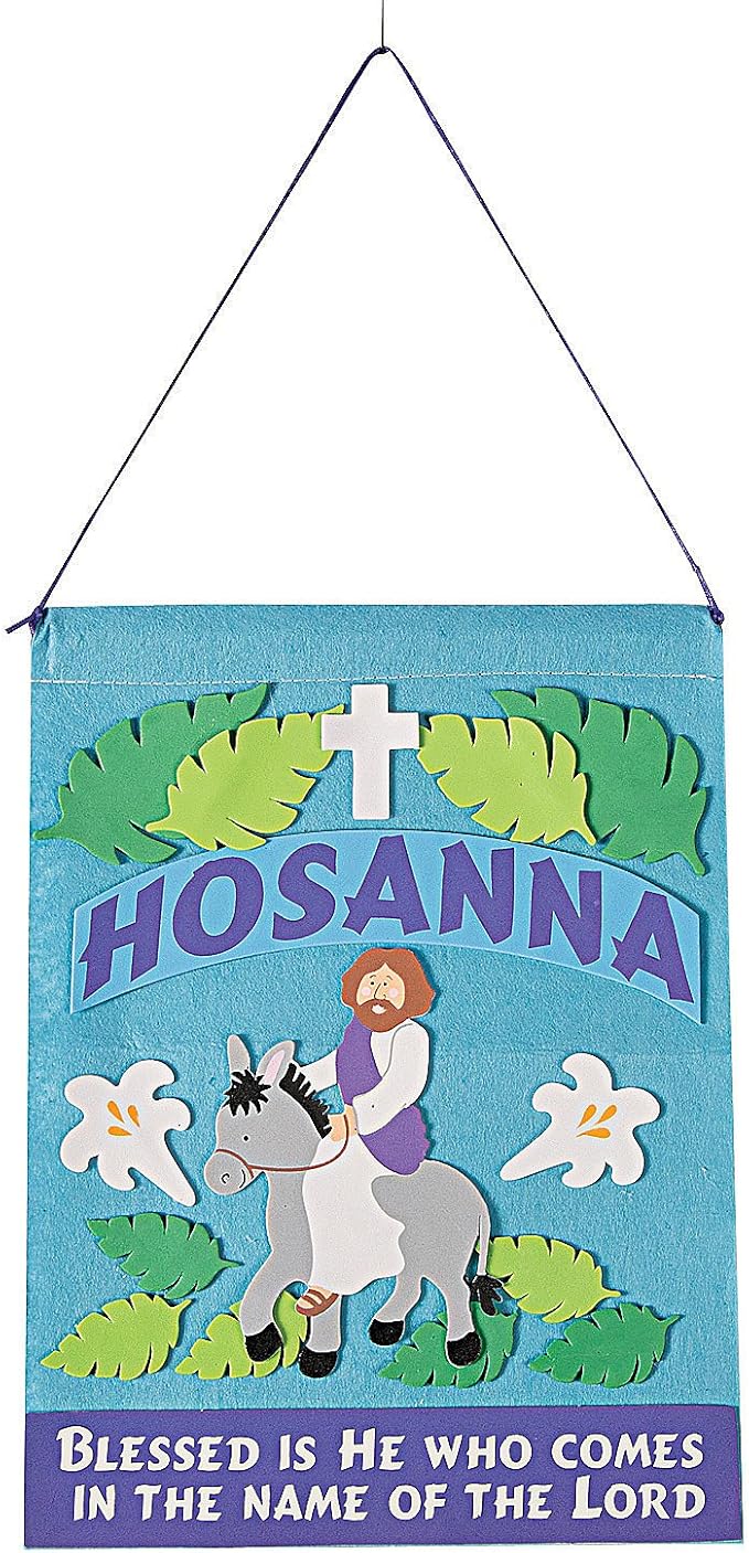 Palm Sunday Felt Banner Craft Kit - Crafts for Kids and Fun Home Activities