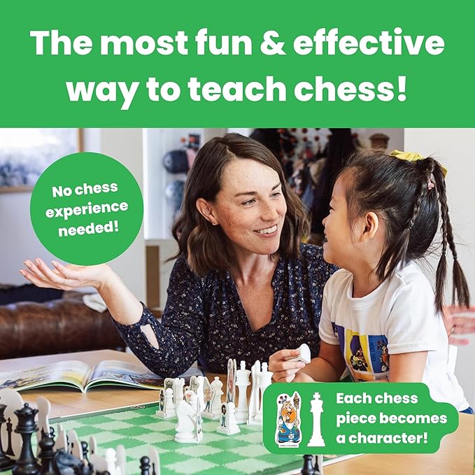 Story Time Chess - 2021 Toy of The Year Award Winner - Kids Chess Sets, Beginners Chess, Chess for Kids, Chess Game Toddlers, Learning Games for Kids, Chess for Beginners, No Stress Chess Game
