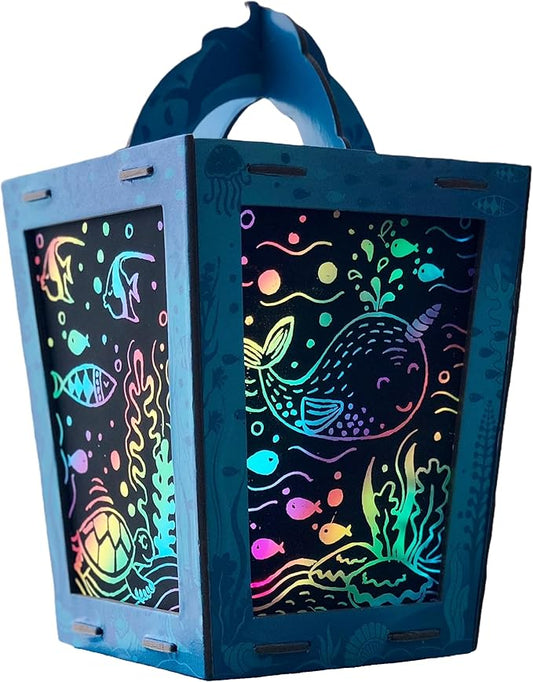 Totally Twilight Under The Sea Life Lantern Scratch Art Night Light Kit to Make and Enjoy