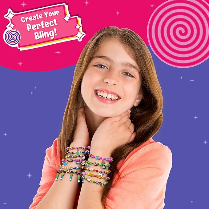 Skillmatics Craft Activity - Roll-Up Beads Friendship Bracelets DIY Kit, 400+ Charms & Beads, Jewelry Making Kit, Create 25+ Bracelets, Gifts for Kids Ages 6, 7, 8, 9, 10, 11, 12, 13