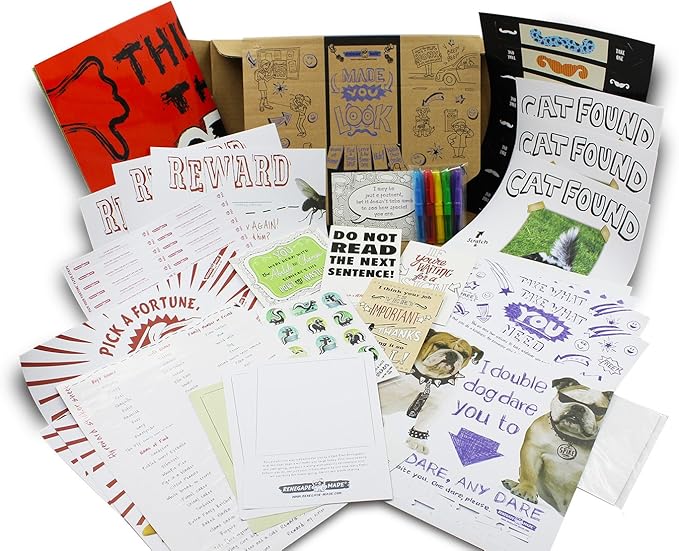 | Made You Look KIT | Fun and Creative Paper Art for Kids. Includes Unique Flyers, Postcards and Posters for Kids to Decorate and Leave Around Town!