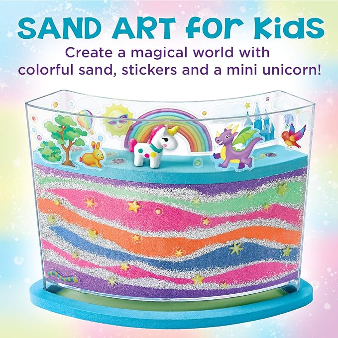 Creativity for Kids Rainbow Sandland - Make Your Own Sensory Sand Art for Kids - Arts and Crafts for Kids Age 6+
