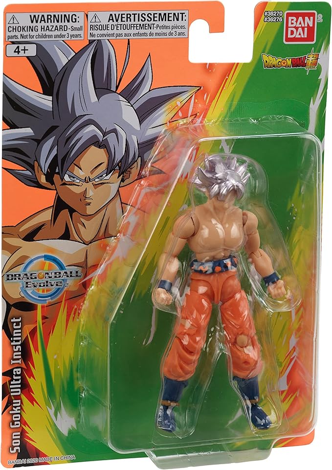 Bandai Namco - Dragon Ball Super - Goku Ultra Instinct, Dragon Ball Evolve 5" Action Figure