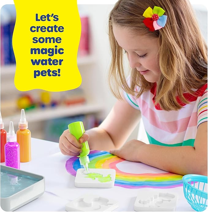 Dan&Darci Aqua Fairy Water Gel Kit for Kids - Magic Elf Toy Kits - Waters Pets - DIY Squishy Maker Set - Craft for Kids - Make Your Own Squishies Toys Crafts - Christmas Gifts for Boys & Girls