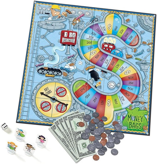Learning Resources Money Bags Board Game, Multicolor, 17 x 12 in (LER5057)