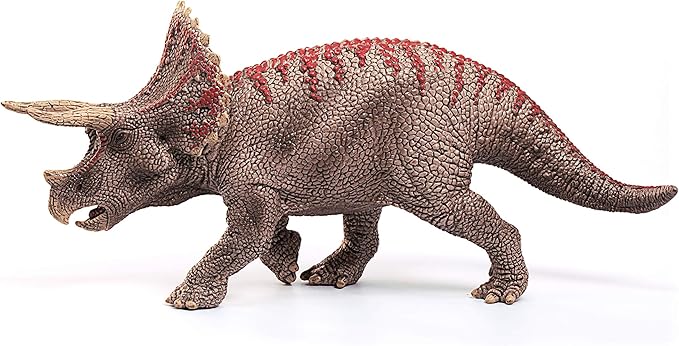 Schleich Dinosaurs Realistic Triceratops Dinosaur Figure - Authentic and Highly Detailed Prehistoric Jurassic Dino Toy, Highly Durable for Education and Fun for Boys and Girls, Ages 4+