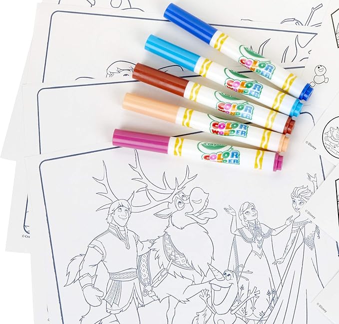 Crayola Color Wonder, Frozen Coloring Pages & No Mess Markers, Mess Free Coloring, Gift for Girls, 3, 4, 5, 6