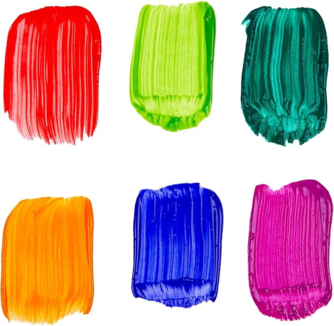 Crayola Washable Kids Paint (6ct), Paint Set for Kids, Assorted Bold Colors, Arts & Crafts Supplies for Kids, Nontoxic, Toddler Gifts