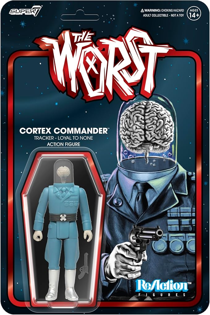 Super7 The Worst Cortex Commander (Scum Squad) - 3.75" The Worst Action Figure with Accessory Collectibles and Retro Toys