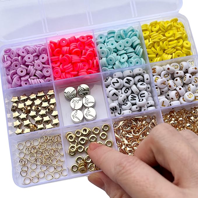 Gymnastics Bracelet Kit for Girls - DIY Friendship Bracelets for Gymnasts - Fun Gymnastics Gift for Girls