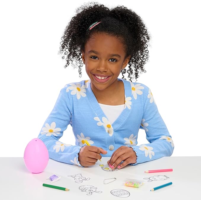 Just Play Shrinky Dinks Easter Kit, 12-Pieces, Kids Art and Craft Activity Set, Kids Toys for Ages 5 Up