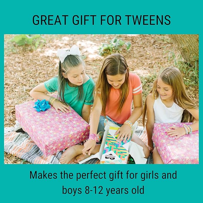 Choose Friendship My Friendship Bracelet Maker, 20 Pre-Cut Threads (Craft Kit/Kids Jewelry Kit) - Blush Pink