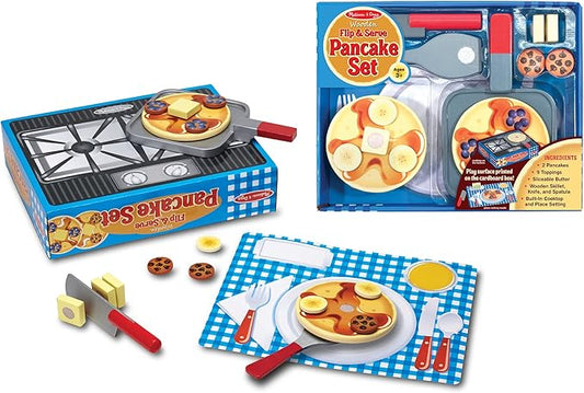 Melissa & Doug Flip and Serve Pancake Set Pretend Play Play Food 3+ Gift for Boy or Girl