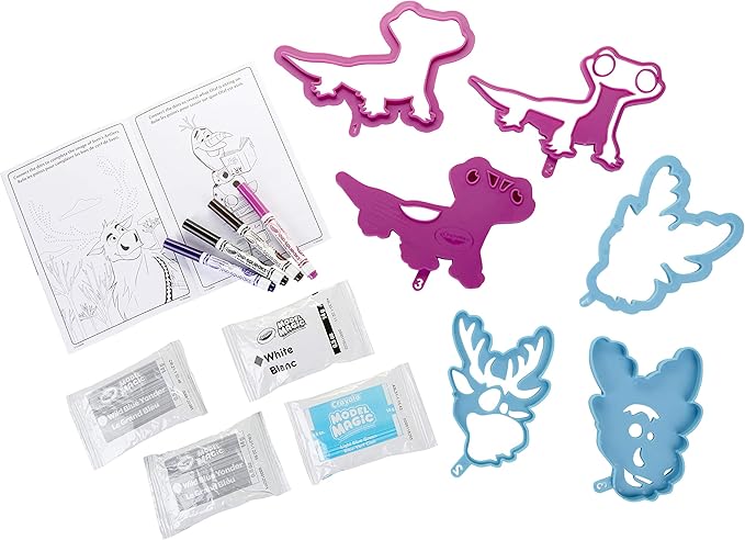 Crayola Frozen 2, Sven & Fire Salamander Model Magic Stacker Set, Gift for Kids, Age 5, 6, 7, 8