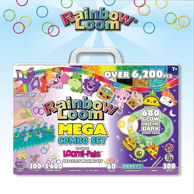 Rainbow Loom Loomi-Pals Glow in The Dark Mega Combo Set, for Boys & Girls Ages 7+