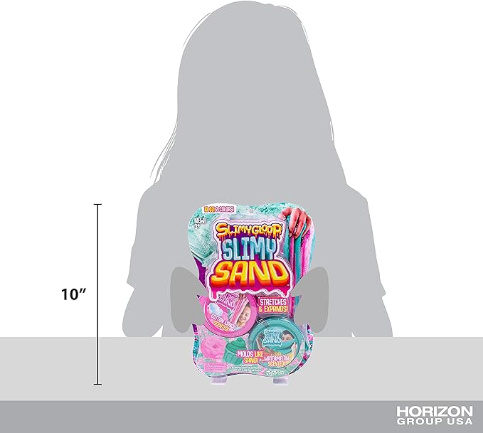 Twist - Teal/Pink Scented Stretchy Cloud Slime, Cotton Candy & Watermelon, Stretchable, Moldable, Play Sand, 10oz.Great for Tactile Fun