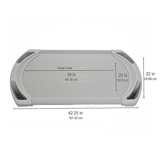 Children’s Factory SpaceLine Nap Cots, Kids Daycare and Preschool Sleeping Cot, Toddler Size, Gray