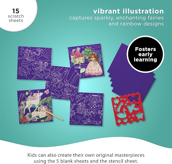 Sparkle Scratch Art/Magical Friends