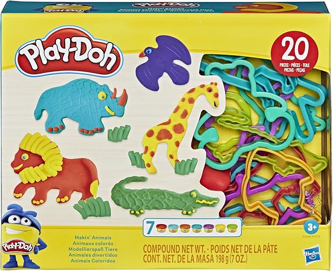 Play-Doh Makin' Animals Create It Kit for Kids 3 Years and Up with 7 Non-Toxic Colors