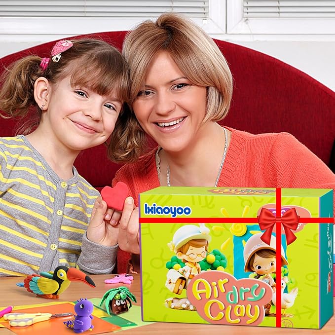 Air Dry Clay - 78 Colors Magic Clay, Modeling Clay Starter Kit, Safe & Non-Toxic, Colorful DIY Clay for Kids, with Accessories and Sculpting Tools, Great Gift for Boys & Girls