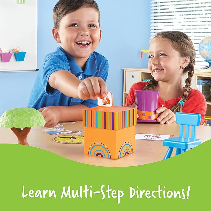 Learning Resources Fox In The Box Position Word Activity Set - 65 Pieces, Ages 4+ Preschool Learning Games, Kindergartner Back to School Games, Classroom Games for Teachers, Phonics Game for Kids