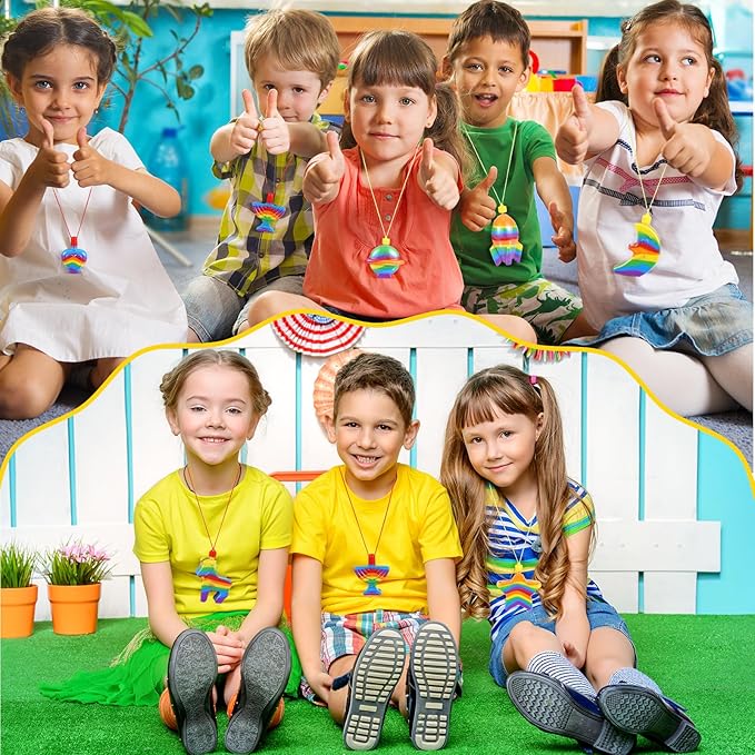 Uiifan 100 Pcs Sand Art Bottle Necklaces Bulk Sand Art Craft Kits for Kids Sand Art Containers for Crafts Supplies Fun Collection Bottles for DIY Art Activity Group with Plastic Funnels