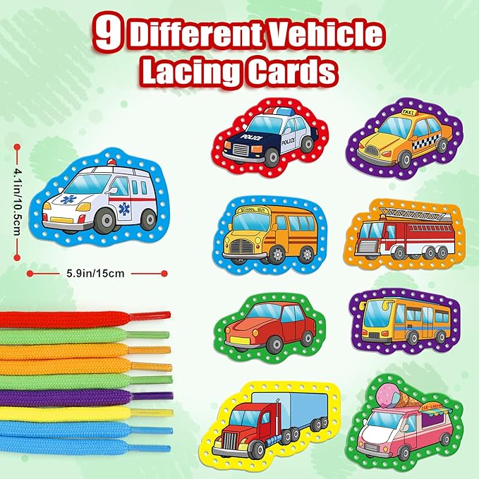 Quilinz Lacing Cards,Sewing Kit for Kids,Fine Motor Toys,Shoe Tying Practice,Classroom Must Haves,Manipulatives for Preschoolers,Homeschool Supplies,Preschool Learning Activities,Toddler Crafts