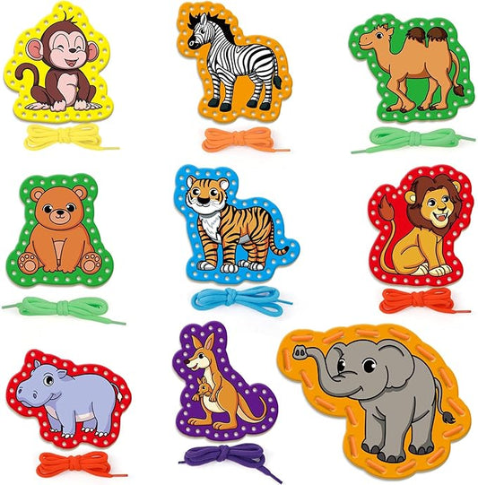 Quilinz Lacing Cards,Sewing Kit for Kids,Fine Motor Toys,Shoe Tying Practice,Classroom Must Haves,Manipulatives for Preschoolers,Homeschool Supplies,Preschool Learning Activities,Toddler Crafts