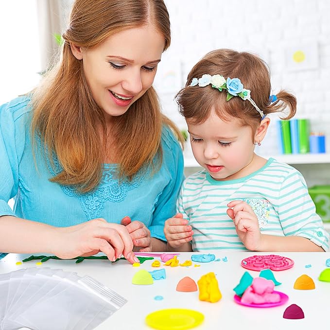 Poen Air Dry Clay Kit Multi Colors Ultra Light Modeling Clay for Kids DIY Safe Soft Clay with Sculpting Tool Back to School Gift for Kids Adults Artists Art Crafts(108 Pcs)