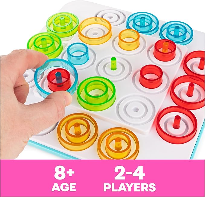 Spin Master Games, Otrio Strategy-Based Board Game, Classic Game, Kids Games, Family Game Night for Ages 8+