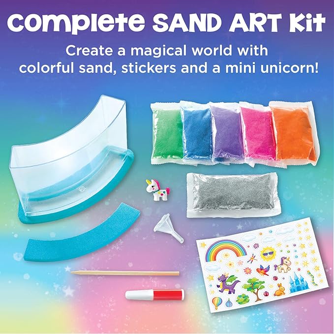 Creativity for Kids Rainbow Sandland - Make Your Own Sensory Sand Art for Kids - Arts and Crafts for Kids Age 6+