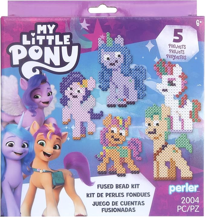 Perler Little Pony Activity Kit, Multicolor, 2004 Pieces, Ages 6 and up Peler Fused Beads
